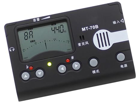 Elektronisches Digitales Lcd Guzheng Stimmgerät Metronom 1 Stück | Schwarz, Kunststoffgehäuse, Leicht und Tragbar, für Guzheng Schüler, 2 Aaa Batterien nicht Enthalten