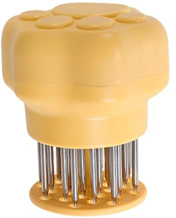 Amagogo Herramienta para ablandar Carne, utensilio de Cocina Resistente, de Acero Afilado de 24 Agujas, para cocinar, machacar Carne para Barbacoa