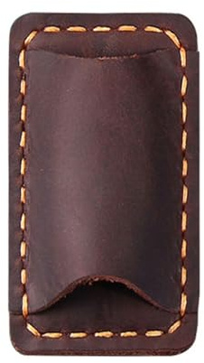 Porte-stylo en cuir avec clip pour carnet de notes - Emplacement unique pour bloc-notes, agenda, journal, presse-papiers, dossiers, outil d'écriture