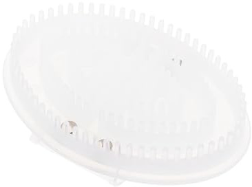 Silikon Massagebürste mit Bürstenkopf für Kopfhaut und Körperpflege | Ergonomisches Design, Leicht zu Halten, Tpu Ausführung, Weiß, Praktisch für Trockene Anwendung