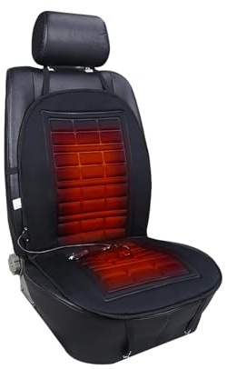 Sitzkissen für Das Auto, Winter Autositze Sitzkissen Fahrersitz Bequemer Sitzauflage Auto für Auto Erwachsene LKW,SUV Oder Transporter Auto Geeignet 1 Stück (Black)