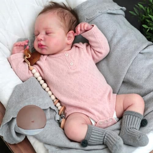 Anano Reborn Baby Dolls Silicone Full Body-20 In Realistico Bambola Neonata Ragazza, Bambola Reale Del Bambino Che Sembra Ragazza Reale, Full Body Silicone Babys Reborn Bambole Lavabile