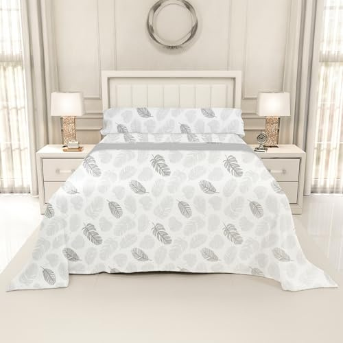 Juego de Sábanas Coralina Termica 3 Piezas para Cama de 90 - Sábanas para Invierno Polar Cama Individual | Bajera Ajustable 90x190/200+30cm, Encimera de 160x260cm y una Funda Almohada 45x105cm