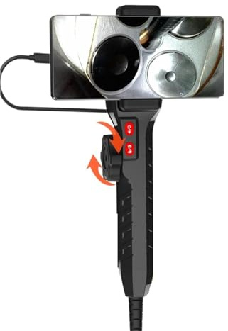 Tvåvägs ledad styrning endoskop boreskop inspektion otoskop kamera digitalt mikroskop 3,9 mm/6,2 mm for ISO(3.9MM Android iOS)