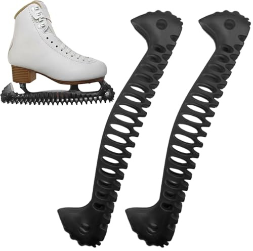 Protège Lames Patins À Glace, Équipement Élastique pour Lames De Glace, Équipement De Protection Souple Et Élastique en Caoutchouc pour Patins À Glaces pour Adolescents Et Adultes Neige Hiver