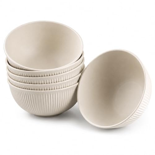 Doafoce Juego de 6 Cuencos 768ml Cuencos Plastico Tazones Desayuno Robusto