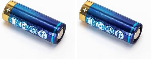 Pila alcalina 23 A, 12 V, Ideal para Dispositivos electrónicos, Controles remotos y Juguetes. (Paquete de 2)