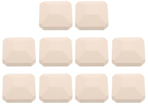FESTFENDS 10 briquetas cerámicas para Parrilla de Gas - Piedras de retención de Calor para ahumador de Barbacoa - Alternativa a la Roca de Lava de 5x5 cm para una distribución Uniforme del Calor y