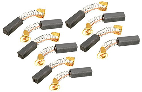 sourcing map Escobillas de Carbón para Eléctrico Motor 10 Piezas 20x7x6mm | para Eléctrica Herramienta, Repuesto Reparación Pieza