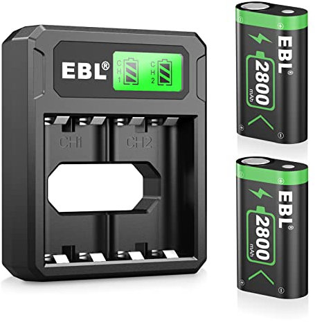 EBL 2800mAh Batería de Mando, LCD Cargador para Batería Mando para Xbox One/One S/One X/One Elite