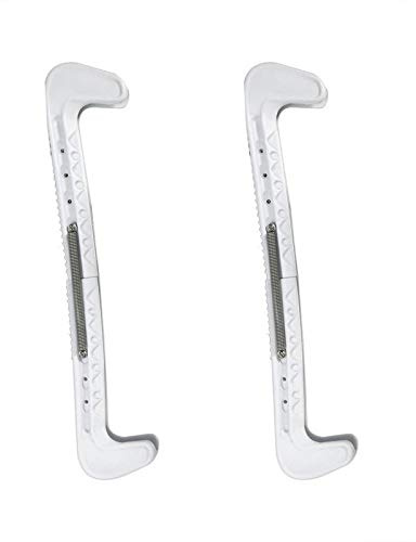 VGEBY Skate Blade Guards, 1 Paar Kunststoff Eishockey Skate Blade Guards Abdeckungen mit Einstellbarer Feder