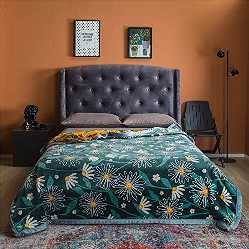 Coperta Calda Plaid in Pile di Flanella, Coperta Antistatica, Coperta Appesantita a Doppio Strato Più Spessa, Coperta Soffice in Microfibra, Facile da Gestire, Lavabile in Lavatrice-180×200cm