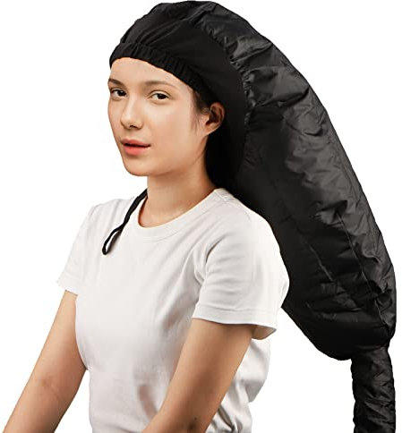 Segbeauty Accesorio para secador de pelo con capucha, Gorro de acondicionamiento profundo ajustable extragrande, gorro de calor de secado mejorado con correa elástica