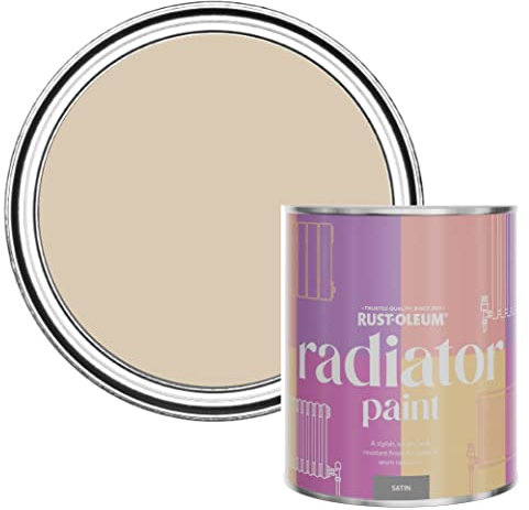 Rust-Oleum Beige Heat Resistant Radiator Paint in Satin Finish - Warm Clay 750ml