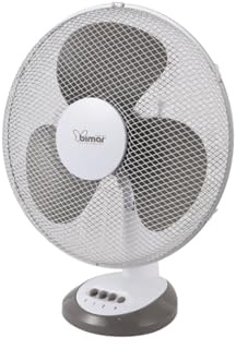bimar VT415 Ventilatore, Ventilatore da Tavolo 40 cm con Selettore 3 Velocità, Elica con 3 Pale, Orientabile Destra - Sinistra, Inclinazione Regolabile Alto - Basso, Motore da 45W