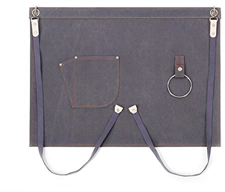 BATTTX Arbeitsschürze Herren,Robuste Werkzeugschürze For Männer, Arbeitsschürze Mit Werkzeugtaschen For Küche, Garten, Keramik, Werkstatt, Garage Und Mehr