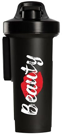 GA Shaker+® 2.0 Die 7in1 Original Trinkflasche/Wasserflasche mit Protein Shaker Funktion, 1L (Beauty)