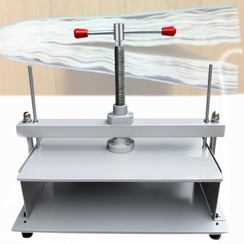 Spdazzleburst Manuelle Papierpressmaschine, A5/A4/A3 manuelle Papierglättmaschine, Notizen-Rechnungsglättmaschine, 1500 kg Druck, Büro- und Schulwerkzeuge,A3