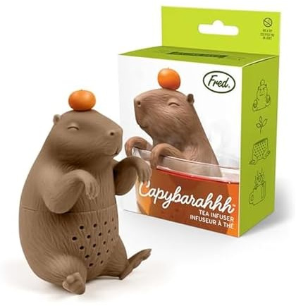 Genuine Fred CAPYBARAHHH Tea Infuser, Cute Capybara Design- For Loose Leaf Tea, Flexible, Easy to Clean Silicone, Fun Gift for Tea Lovers, Clever Kitchen Gadget