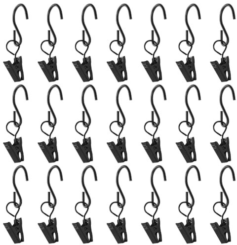 Clip per Tende, 50 Pezzi Pinze per Tenda con Ganci in Metallo, Gancio per Tendine per Decorazione Casa Finestra, Fotografie Espositori, Artigianato Artistico