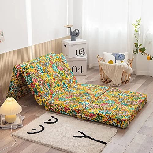 Tragbare Einzel-Klappmatratze für Schlafzimmer, Büro oder Auto, Camping, weiche und dicke Gästetatami-Matratze, platzsparend, temporäre Bettlösung