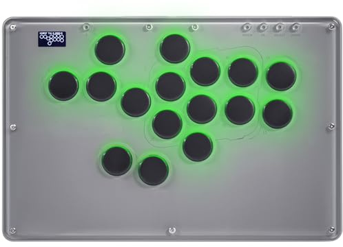 Sehawei Haute42 Arcade Stick V16 Controller arcade a tutti i pulsanti 16 tasti per PC/PS3/PS4/Switch/Steam, bastone da combattimento per giochi di combattimento con funzioni RGB e Turbo personalizzate