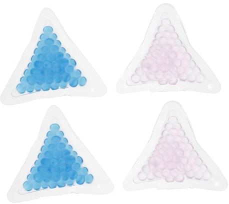 UTHCLO Tragbare Eisbeutel Kühlakkus 4 Stück Wiederverwendbare Gelpackung Mit Perlen Für Heiß Kalt Therapie Kompakt Leicht Für Schmerzbehandlung Und Wellness