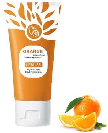 Orange Exfoliant Gel, gel exfoliant Aux D'Orange, Gel Peeling Bio Visage Et Corps, Exfoliant Visage Hydratant Nettoyant En Profondeur Pour Tous Types De Peau (1pc, 50g)