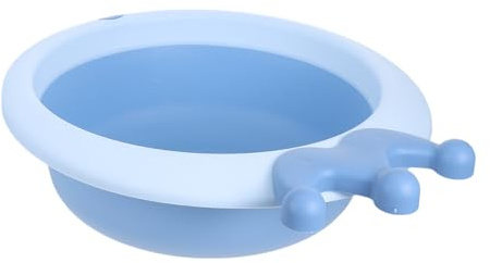 FUNOMOCYA Lavabo Adecuado para Lavar Cara y Baños para Ñiño Plegable de Plástico Azul Portátil Ligero y Compacto en Camping o Exteriores