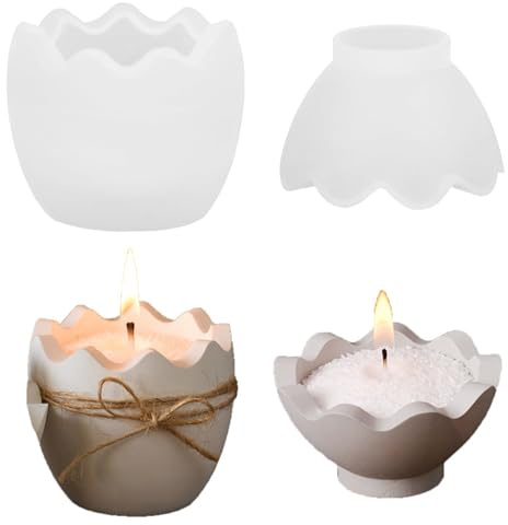 Silikonformen Gießformen Ostern,Silikonform Ostern,Ostereier Gießform Ei Eier,Gießen Osterei Deko,Eierschale zum DIY,3D Eierbecher Eierform für Kerzenform,Eierschalen Ostereier-Silikonform