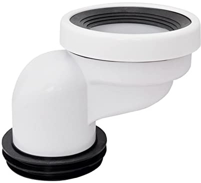 SiaBiced Flangia WC Decentrata, Adattatore di Prolunga per Flangia in PVC, Raccordo Girevole per WC con Facile Installazione per Impianti Sanitari del Bagno, Sposta 10 cm