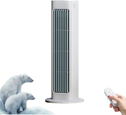 Breezamax,3 Geschwindigkeiten, Tragbare Klimaanlage Kühlventilator Leise, Für Schlafzimmer Büro (White)