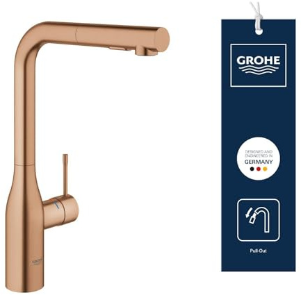 GROHE Essence Nouveau Mitigeur Évier l-caño douche dual – Brushed Warm Sunset