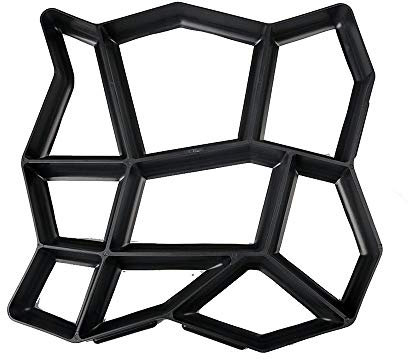 Hozora Unregelmäßiger Gartenpflasterungspflaster-Schimmel, Patio-konkreter Steinweg-Weg-Hersteller, Wiederverwendbare Gartenstein-Former-Schablone