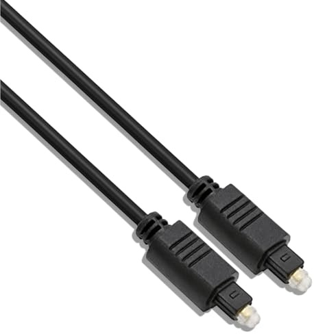 AAA PRODUCTS Toslink Digital Optical Audio Cable - Spdif Optical cable for Speaker, Sound Bar, DVD Players, Amplifier, Gaming Console, TV, Media Player, Home Theatre and more - 1M