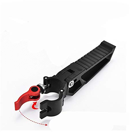 RH-HPC Angelzubehör 2pairs Angelstuhl Zubehör Aluminiumlegierung Pedal Angelbedarf zusammenklappbares Aluminium Pedal Angeln Hocker Zubehör (Color : Black)