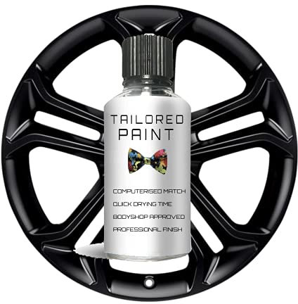 For Ford Alloy Gloss Black Touch Up Paint Curb Scratch Chip Repair Kit Paint Pen Edge Fiesta Focus Mondeo KA Eco-Sport Kuga Galaxy B-Max C-Max Transit Custom ST-Line (Touch Up Paint, Lacquer + Primer)