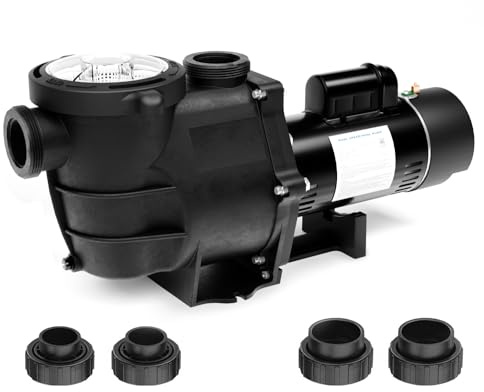 Pipopa 2.0HP 6540GPH Pool Pumps Above Ground and Inground, 1725RPM/3450RPM 2-Speed Swimming Pool Pumps, Super Power, Salt/Fresh Water, IP44 Waterproof, Energy Saving