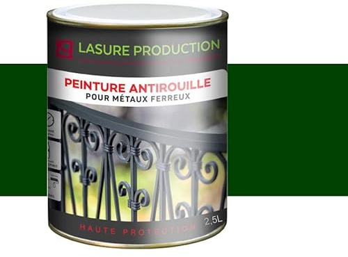 PEINTURE ANTIROUILLE-Vert Sapin-Bidon de 2,5 L