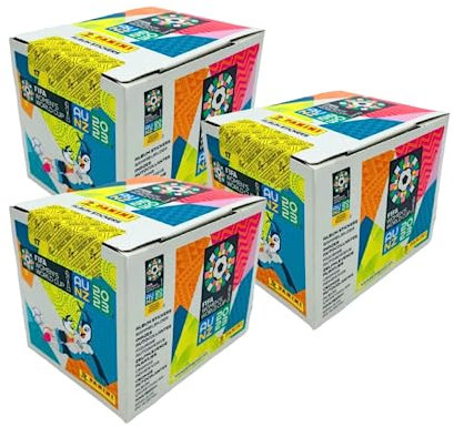 Panini FIFA Frauen WM 2023 - Stickerkollektion - 3 x Display je 50 Tüten