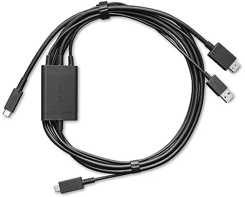 Wacom Un cable 3-en-1 One 12 y 13 Touch, negro