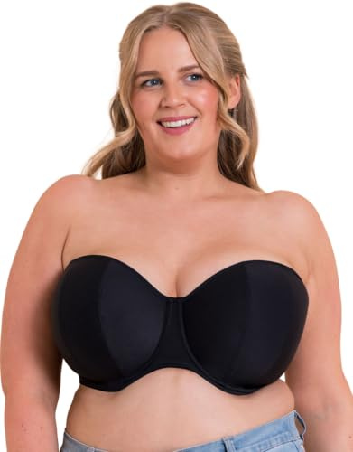 Curvy Kate Luxe Multiway Strapless Underwire Bra (CK2601),32J,Jet Black