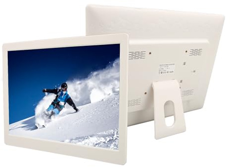Cadre Photo Numérique 16, écran IPS 4:3, Cadre Photo Numérique 1600 X 1200 avec Aperçu d'image et Télécommande, Prise en Charge Vidéo/Audio/Image, Carte USB/SD/MMC/Mini HDMI