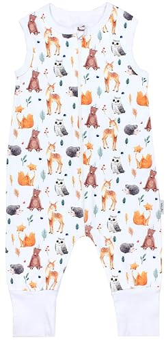 TupTam Baby Sommerschlafsack mit Beinen – 0,5 TOG, OEKO-TEX