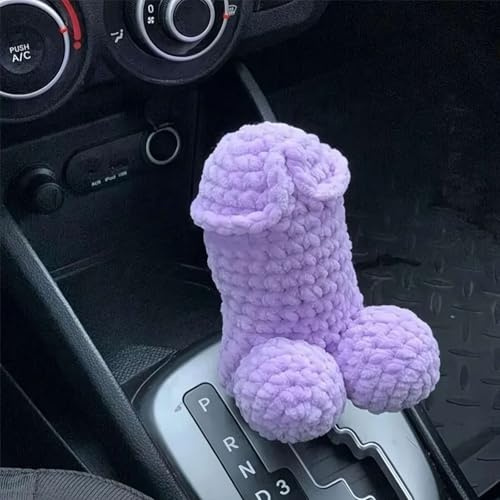 Lustige Schalthebelabdeckung für Erwachsene, Auto-Schalthebelabdeckung, Dekor, handgefertigte Schaltknauf-Mütze, Streich-Schaltknaufschutz, lustige Auto-Schalthebelabdeckung, Geschenk für Männer