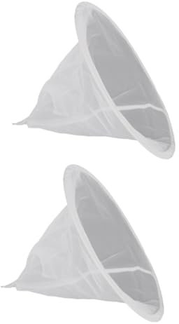 VANZACK 2 Stücke Sieb Honig Sieb Filter Net Honig Filting Werkzeug Metall Kreis 33cm Durchmesser X 38cm Tiefe