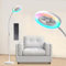 ONIDEK Stehlampe mit Ventilator, Ventilatorlicht mit RGB18W/1500 lm LED-Stehlampe, stufenlos einstellbare 3000-6000K Farbe und Dimmer, Fernbedienung und Tastensteuerung (Weiß, 1-Lüfterlicht)