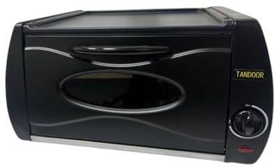 IMTINA, Tandoor Eléctrico Profesional con Placa Superior de Aluminio-Vidrio, Minihorno para Pizza, Roti, Lahmacun, Manakish Naan, Chapati, Máquina de Pan Eléctrico