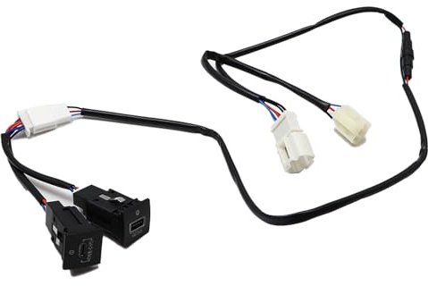 YananAC USB presa di carica rapida caricatore doppio QC3.0 PD caricabatterie presa adattatore USB cavo adattatore per Golf 6 Golf 5 Scirocco Jetta IV EOS