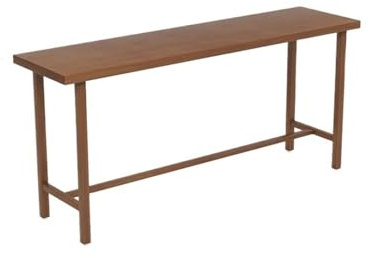 Bartabeller Enkelt barbord i trä med robust ram, rektangulärt bord bänkhöjd for kök, matsal, vardagsrum Bar Bordets Högbord(Medium)